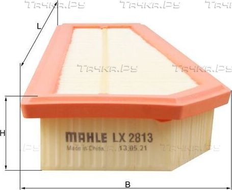 Воздушный фильтр Mahle. Артикул LX 2813