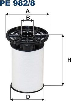 Топливный фильтр Filtron. Артикул PE 982/8