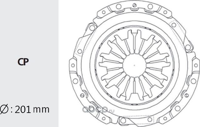 Корзина сцепления HYUNDAI Elantra (90-) (1.5/1.6) VALEO PHC Valeo. Артикул HDC19