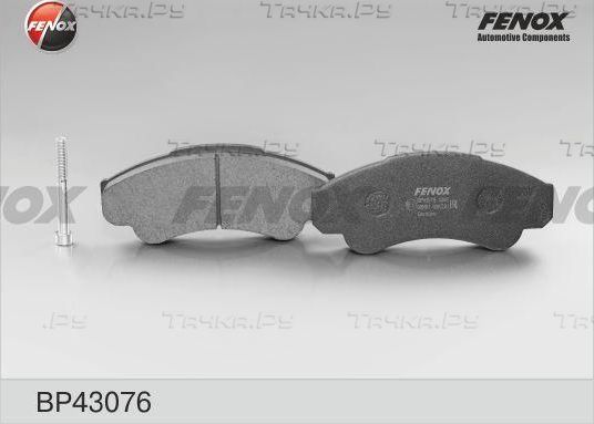 Тормозные колодки Fenox передние для Fiat Ducato II 1994-2006. Артикул BP43076