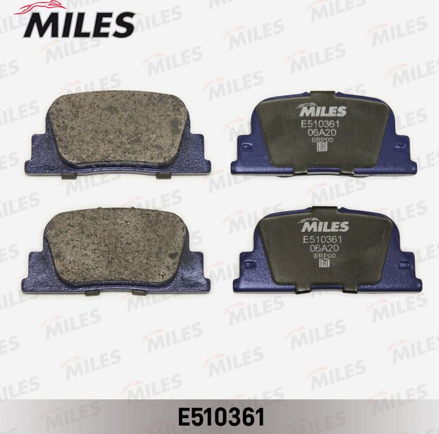Тормозные колодки Miles (Керамика) задние для BYD F3 I 2008-2012. Артикул E510361