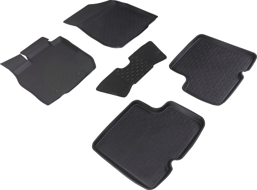Коврики резиновые Seintex с высоким бортиком для салона Renault Duster I 2010-2015. Артикул 82718