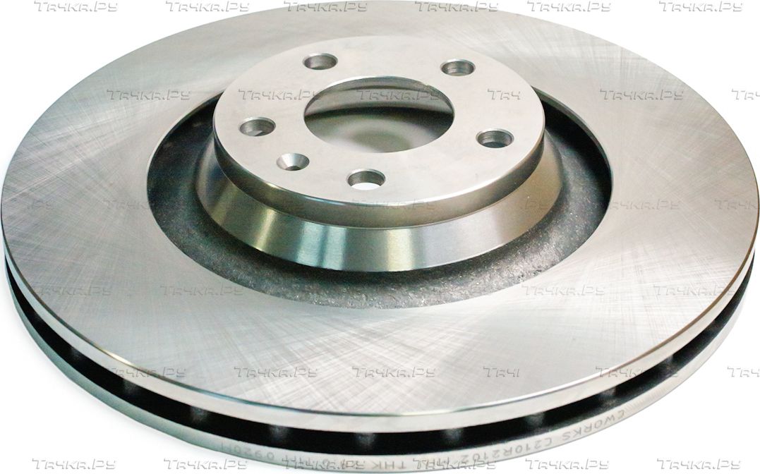 Тормозной диск Cworks передний для Audi A6 allroad II (C6) 2006-2011. Артикул C210R2102