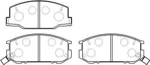 Тормозные колодки HSB. Артикул HP5038