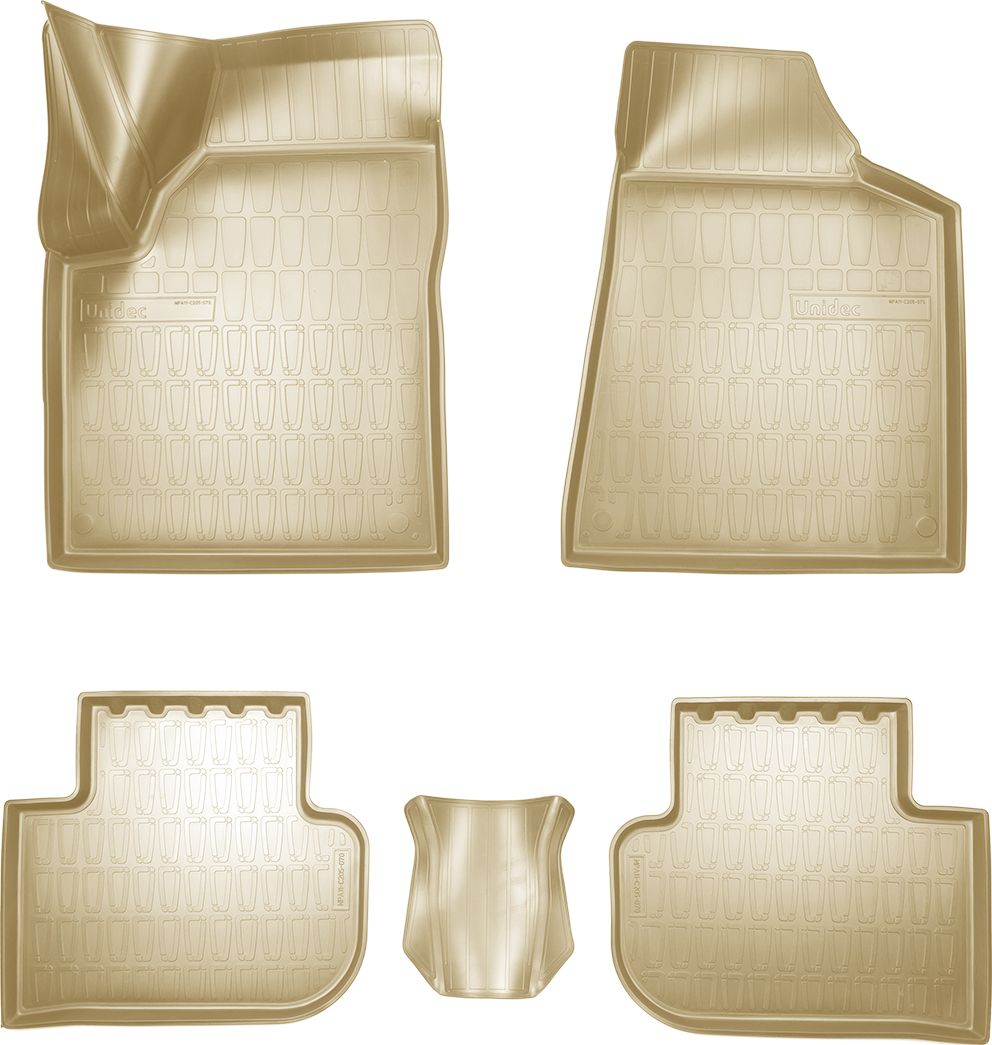 Коврики 3D Норпласт для салона FAW Bestune T77 2018-2026 Бежевый. Артикул NPA11-C205-070-B