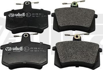 Тормозные колодки Vika (Low-Metallic) задние для Audi A4 I (B5) 1994-2001. Артикул 66981101201