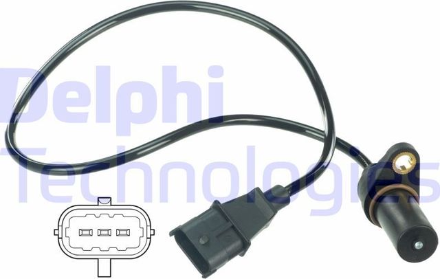 Датчик положения коленвала Delphi для Hyundai Santa Fe II 2006-2013. Артикул SS11177
