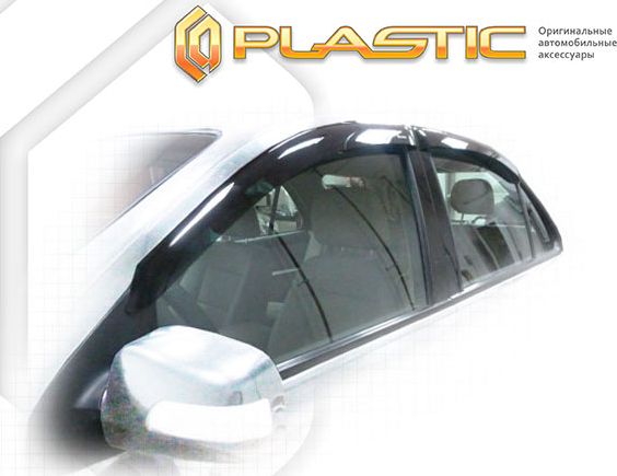 Дефлекторы СА Пластик для окон (Classic полупрозрачный) Kia Sorento 2002-2009. Артикул 2010030301037
