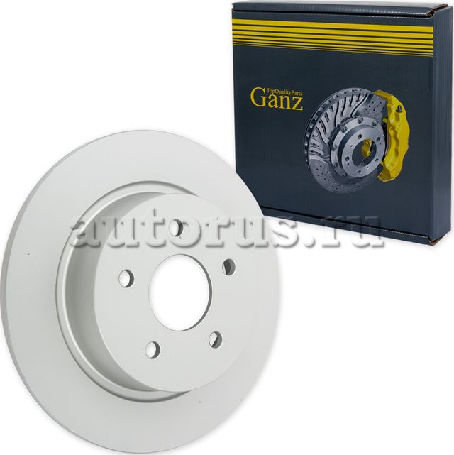 Диск тормозной задний с покрытием (Ganz). Артикул GIJ06135