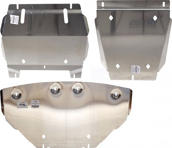 Защита алюминиевая АВС-Дизайн для картера и КПП Hyundai H1 Grand Starex 2007-2026. Артикул 10.18ABC