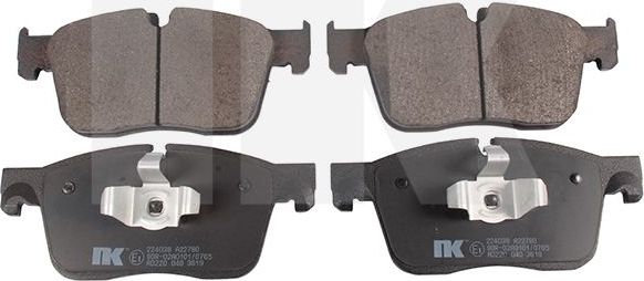 Тормозные колодки NK. Артикул 224038