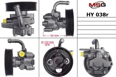 Насос ГУР восстановленный Hyundai H1 2002-, Hyundai Starex 1997 (MSG). Артикул HY038R