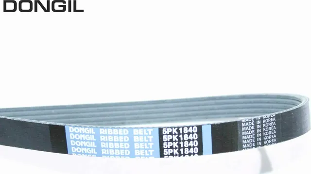 Ремень приводной поликлиновой 5PK1840 HYUNDAI Getz (05-),Matrix (04-) (TCI DOHC) (Dongil). Артикул 5PK1840