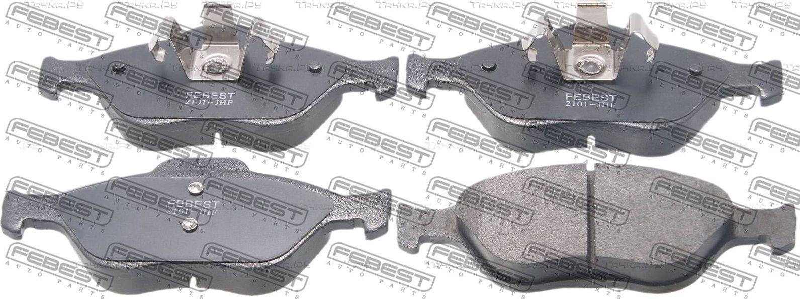 Тормозные колодки Febest передние для Ford Fiesta V 2001-2008. Артикул 2101-JHF