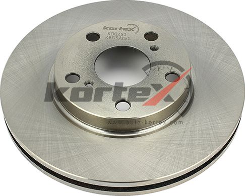 Диск тормозной TOYOTA AURIS/COROLLA 13- перед.вент.(d=277mm) (Kortex). Артикул KD0251