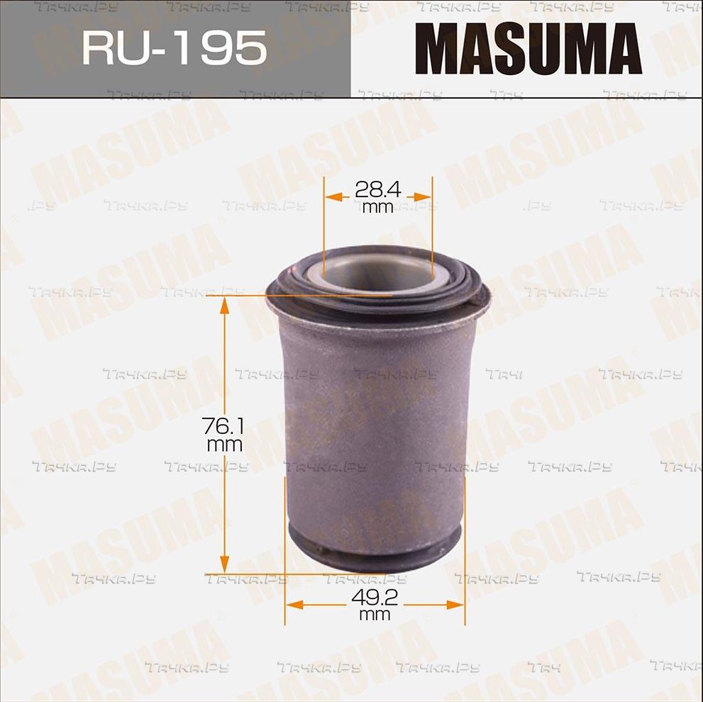 Сайлентблок переднего рычага подвески Masuma правый/левый верхний для Mitsubishi Delica IV 1995-2000. Артикул RU-195