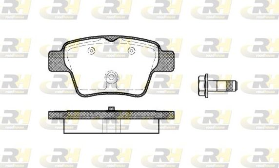Тормозные колодки RoadHouse задние для Audi A1 I (8X) 2014-2018. Артикул 21138.00
