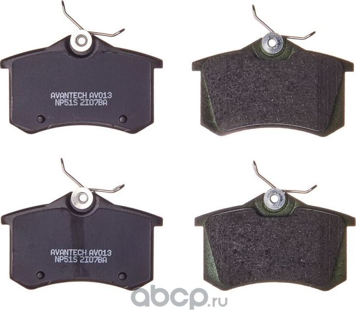 Колодки торм. зад. (Avantech). Артикул AV013