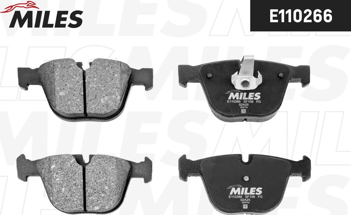 Тормозные колодки Miles (Semi-Metallic). Артикул E110266