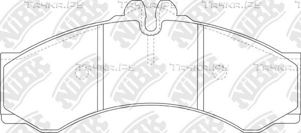 Тормозные колодки NiBK. Артикул PN0107