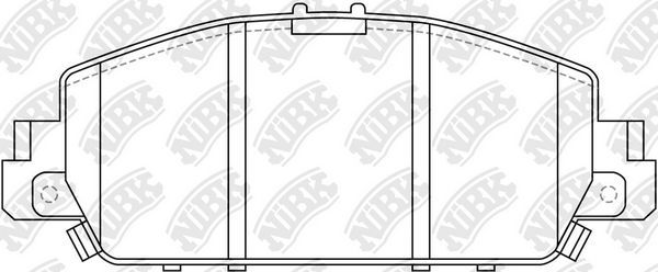 Тормозные колодки NiBK. Артикул PN28005