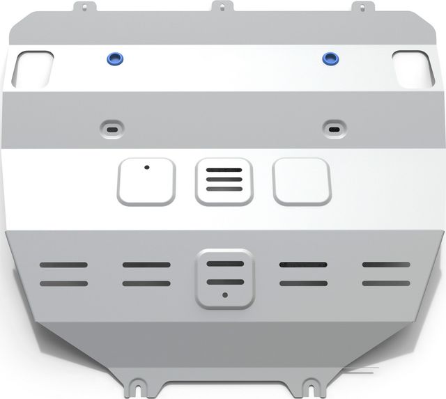 Защита алюминиевая Rival для картера и КПП (увеличенная) Geely Atlas 2018-2022. Артикул 333.1921.1