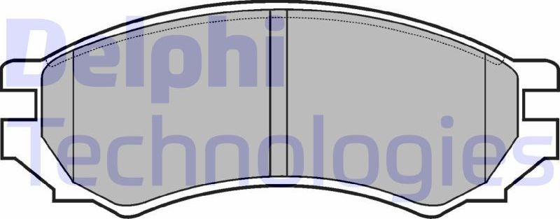 Тормозные колодки Delphi (Low-Metallic). Артикул LP670