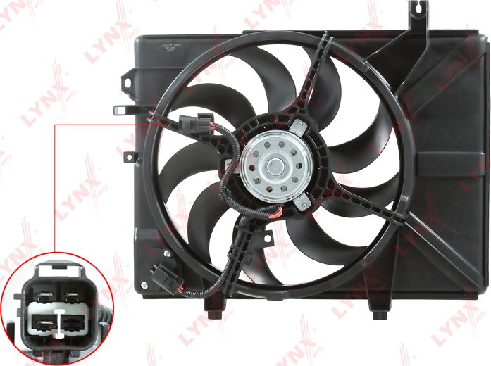 Вентилятор радиатора двигателя LYNXauto. Артикул RF-1394