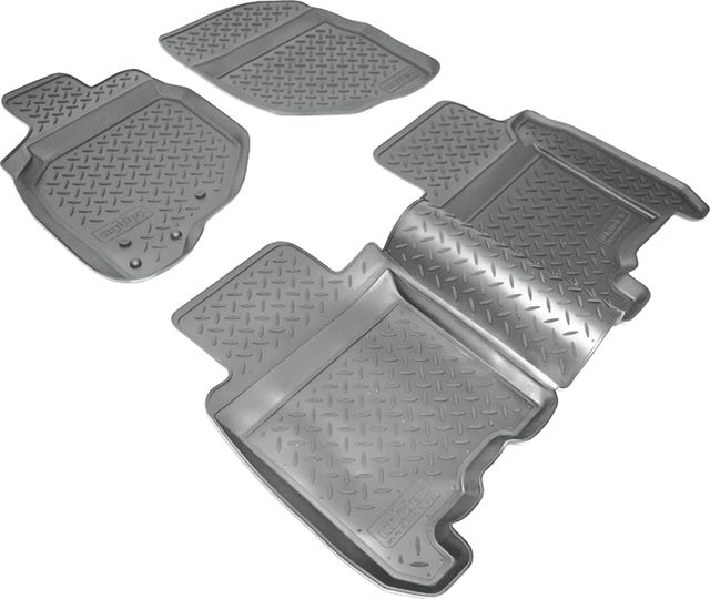 Коврики Норпласт для салона Honda Jazz I 2004-2008 СЕРЫЕ. Артикул NPL-Po-30-30-G