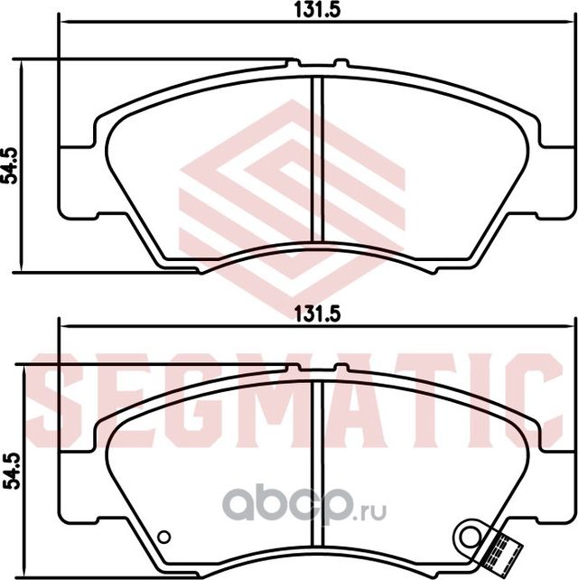 Колодка торм диск пер (Segmatic). Артикул SGBP2699