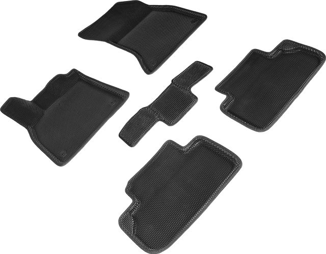 Коврики Seintex 3D EVA Соты для салона Audi Q5 II рестайлинг 2020-2022 ЧЕРНЫЕ. Артикул 97654