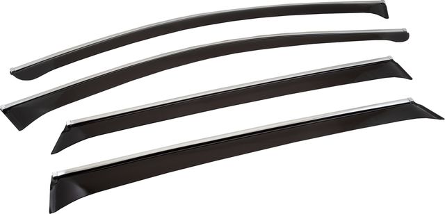 Дефлекторы Chromex для окон (c хром. молдингом) (4 шт.) Kia Sorento III Prime 2014-2017. Артикул CHROMEX.63018