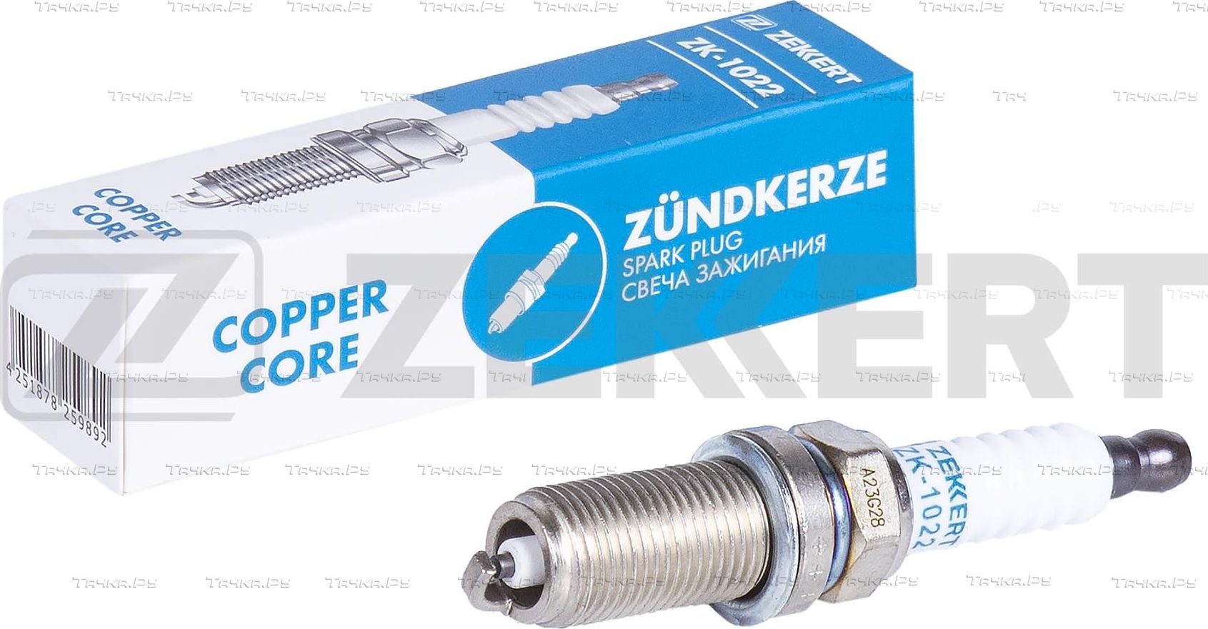 Свеча зажигания Zekkert для Citroen C8 I 2002-2014. Артикул ZK-1022