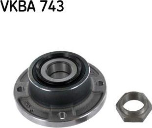 Ступица колеса с интегрированным подшипником (в сборе) SKF. Артикул VKBA 743