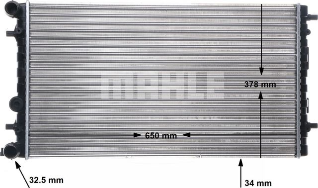 Радиатор охлаждения двигателя Mahle Behr для Volkswagen New Beetle I (A4) 1998-2010. Артикул CR 477 001S