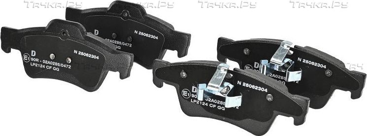 Тормозные колодки Delphi (Low-Metallic) задние для Mercedes-Benz M-Класс II (W164) 2005-2011. Артикул LP2124