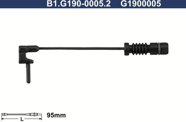 Датчик износа тормозных колодок  Galfer. Артикул B1.G190-0005.2