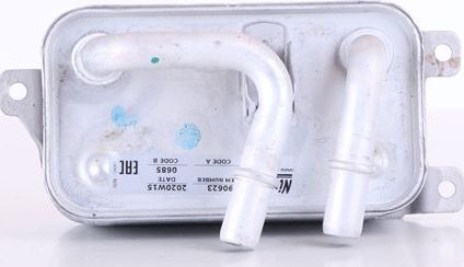 Радиатор масляный (маслоохладитель) для АКПП Nissens (алюминий). Артикул 90623