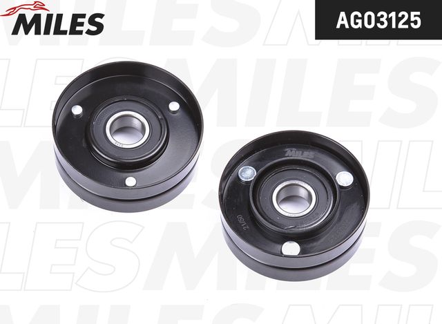 Натяжной ролик (натяжитель) приводного поликлинового ремня Miles для Audi A8 I (D2) 1997-2002. Артикул AG03125