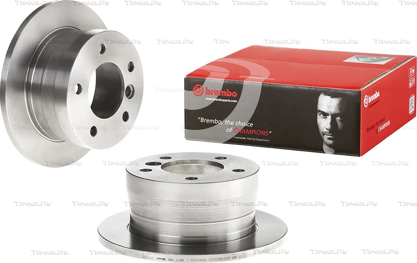 Тормозной диск Brembo задний для Mercedes-Benz Sprinter 904 2001-2006. Артикул 08.7724.20