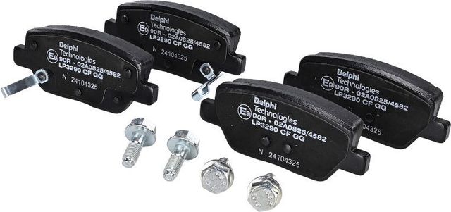 Тормозные колодки Delphi (Low-Metallic) задние для Fiat Tipo 356 2015-2026. Артикул LP3290