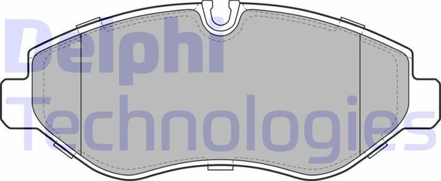 Тормозные колодки Delphi (Low-Metallic). Артикул LP1982