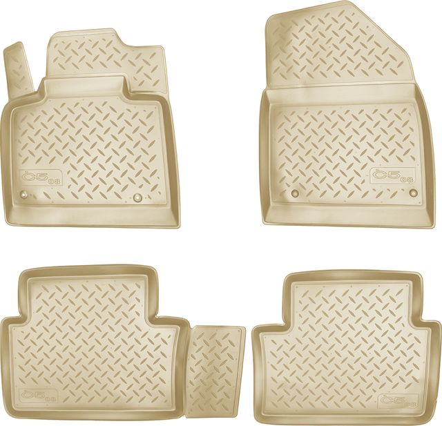 Коврики Норпласт для салона Citroen C5 II X7 2008-2026 Бежевый. Артикул NPL-Po-14-17-B