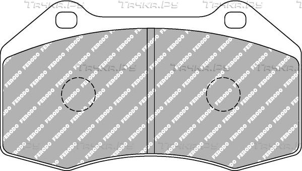 Тормозные колодки FERODO RACING DSUNO для Alfa Romeo 4C 2014-2016. Артикул FCP1667Z