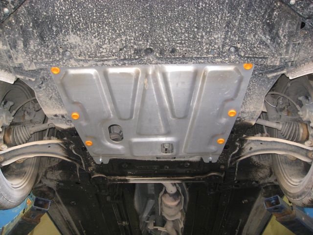 Защита алюминиевая Alfeco для картера и КПП Nissan Qashqai+2 2008-2013. Артикул ALF.15.11 AL4