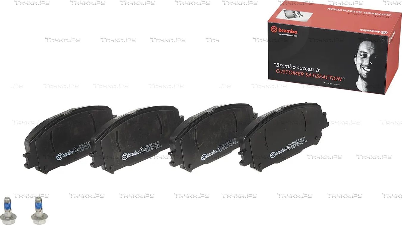 Тормозные колодки Brembo PRIME LINE передние для Renault Scenic IV 2017-2026. Артикул P 68 071