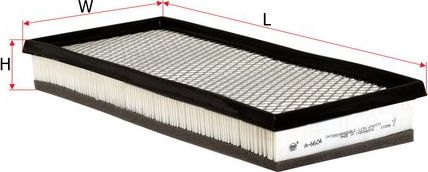 Воздушный фильтр Sakura. Артикул A-6604