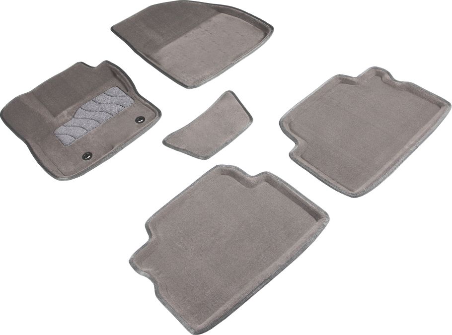 Коврики Seintex 3D ворсовые для салона Ford Kuga I 2008-2012 Серые. Артикул 71717