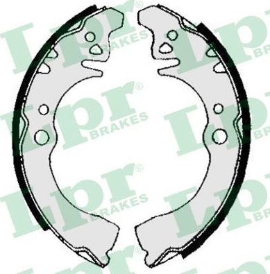 Тормозные колодки LPR задние для Daihatsu Charade II 1987-1987. Артикул 05640