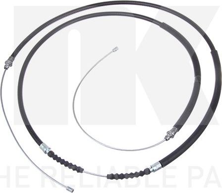 Трос ручника (тросик ручного тормоза) NK. Артикул 9023138